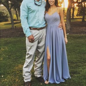 Blue bridesmaid dress